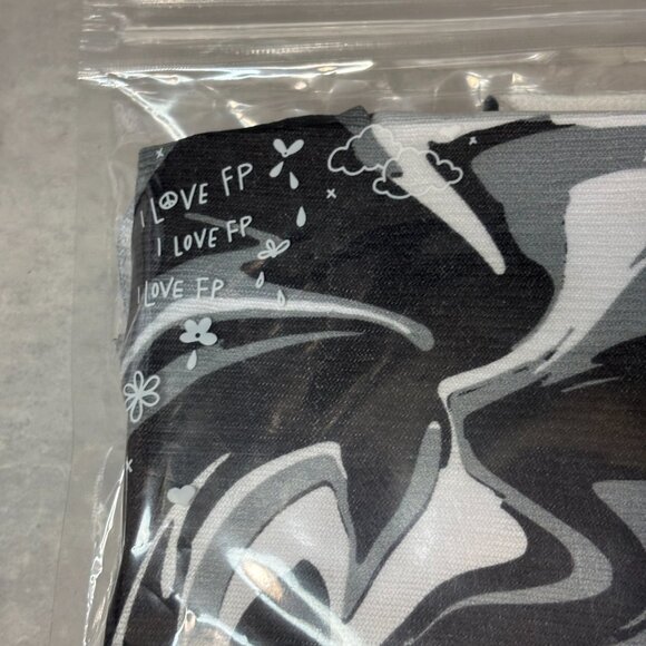 NWT Women's Free People Tights - Time Warp Pattern - Black/Grey/White - One Size - Picture 6 of 12